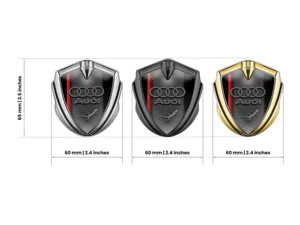 Audi 3D Metall Emblem Anpassbar Kraft 3D Design